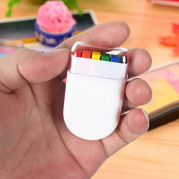 6-Color Washable Rainbow Face & Body Paint Crayon