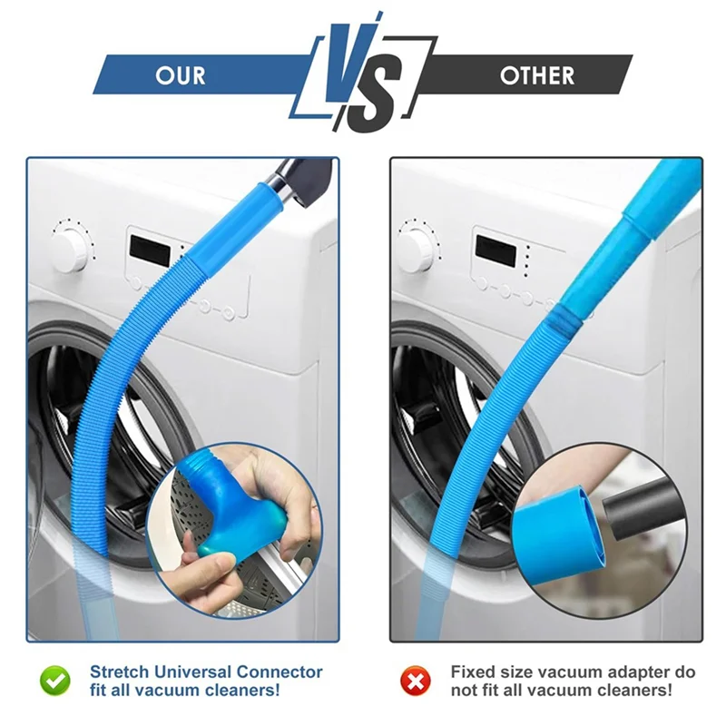Universal Dryer Vent Cleaning Kit with Vacuum Attachment