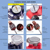 Comparison chart showing the new Farbin snail air horn versus the old style, detailing differences in components.