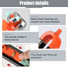 Contour Scribing Ruler with Lock for Precise Woodworking