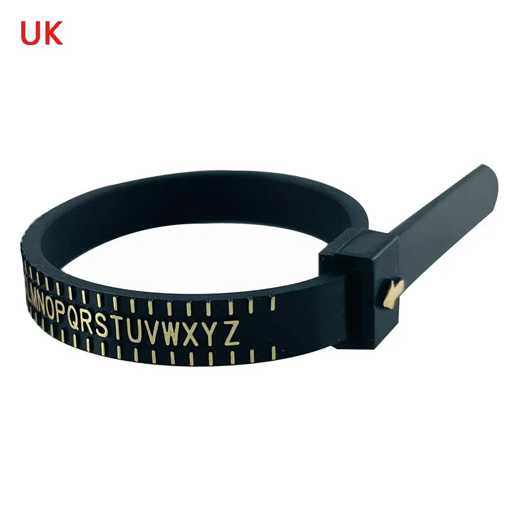 Universal Ring Sizer Gauge – Adjustable Plastic Finger Measuring Tool