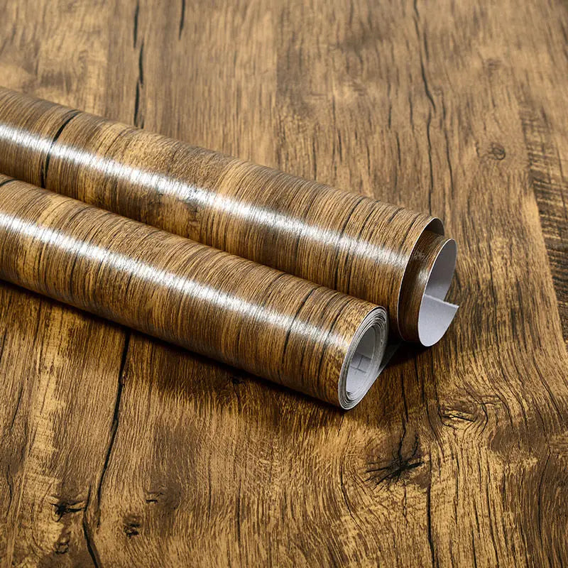 Self-Adhesive Wood Grain PVC Wall & Furniture Wrap