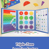 Magnetic Fraction Teaching Set with Charts & Erasable Practice Area