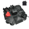 A black DIY explosion photo gift box featuring layered paper shapes and a red heart.