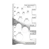Stainless Steel Metric Thread Pitch Gauge with Measuring Ruler