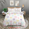 3-Piece Microfiber Comforter Set with Duvet Cover and Pillowcases
