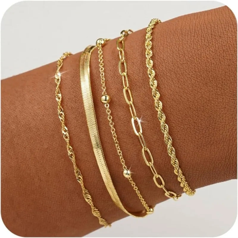 Elegant Adjustable Gold-Plated Bracelet