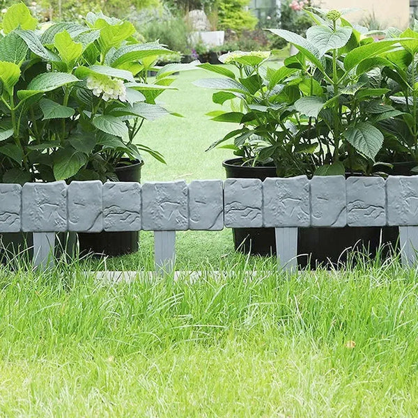 Stone-Effect Plastic Garden Edging