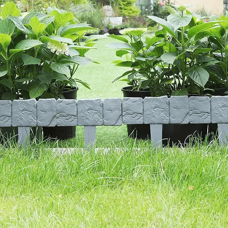 Stone-Effect Plastic Garden Edging