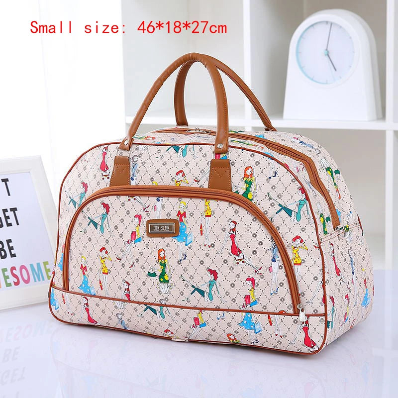 Floral Print Travel Duffle Bag for Women