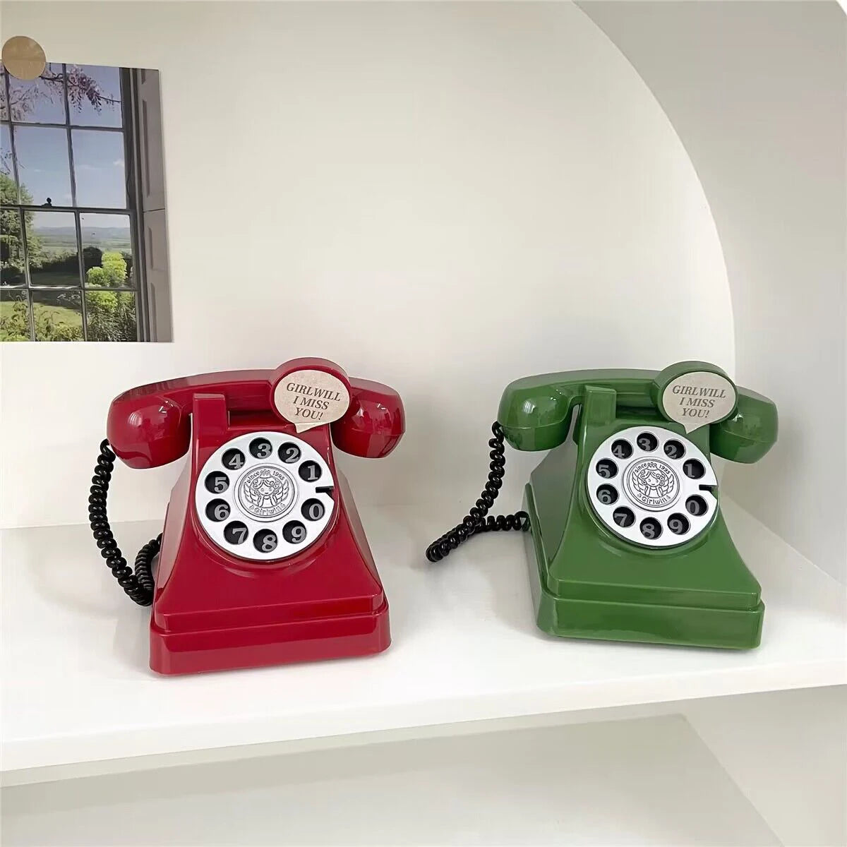 Retro Rotary Phone Money Jar – Vintage-Style Savings Bank and Decorative Storage