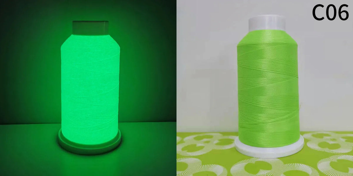 Glow-in-the-Dark Embroidery Thread for Sewing Projects