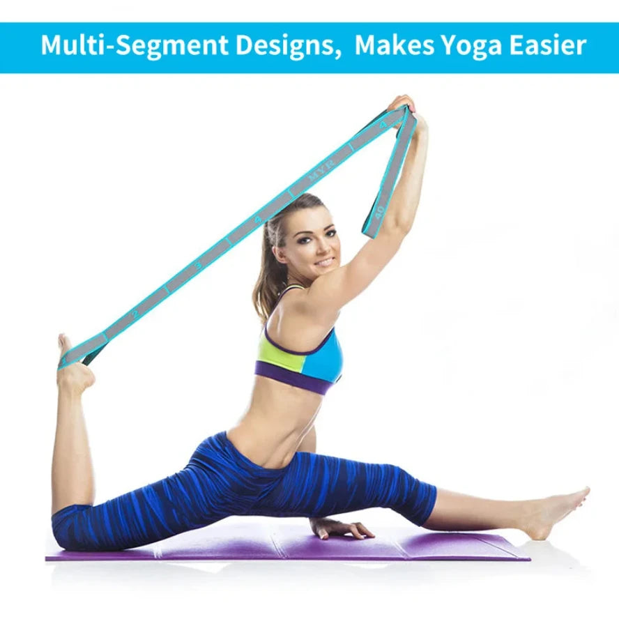 Elastisches Yoga-Dehnband mit Ösen