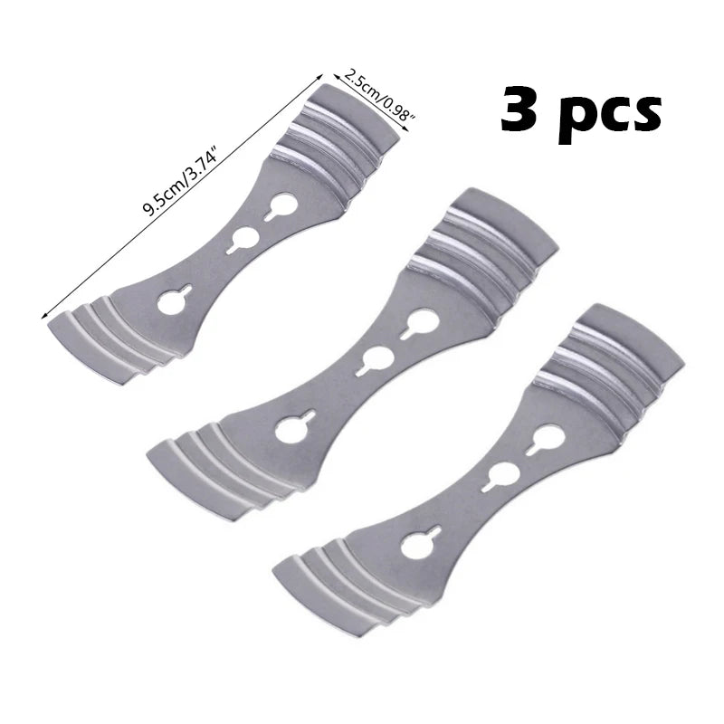 Three natural cotton candle wicks with metal stands shown individually.