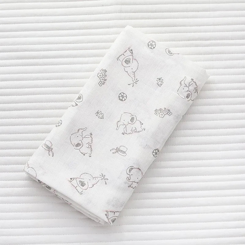 Super Soft Cotton Muslin Baby Swaddle Blanket
