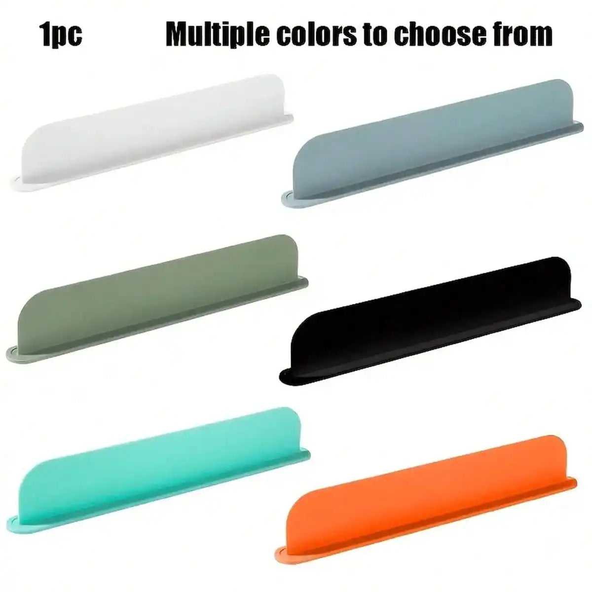 Set Silikon-Spritschschutz-Ringe in verschiedenen Farben, darunter Weiß, Hellblau, Grün, Schwarz und Orange.