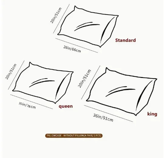Soft Polyester Pillowcases for Bedroom (Set of 2)
