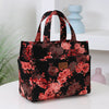 Large Capacity Canvas Tote Bag with Zipper Closure