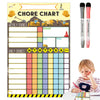 Magnetic Chore Chart for Kids with Dry-Erase Surface