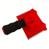 A red paint edge trimmer with a black handle and a rotating mechanism.