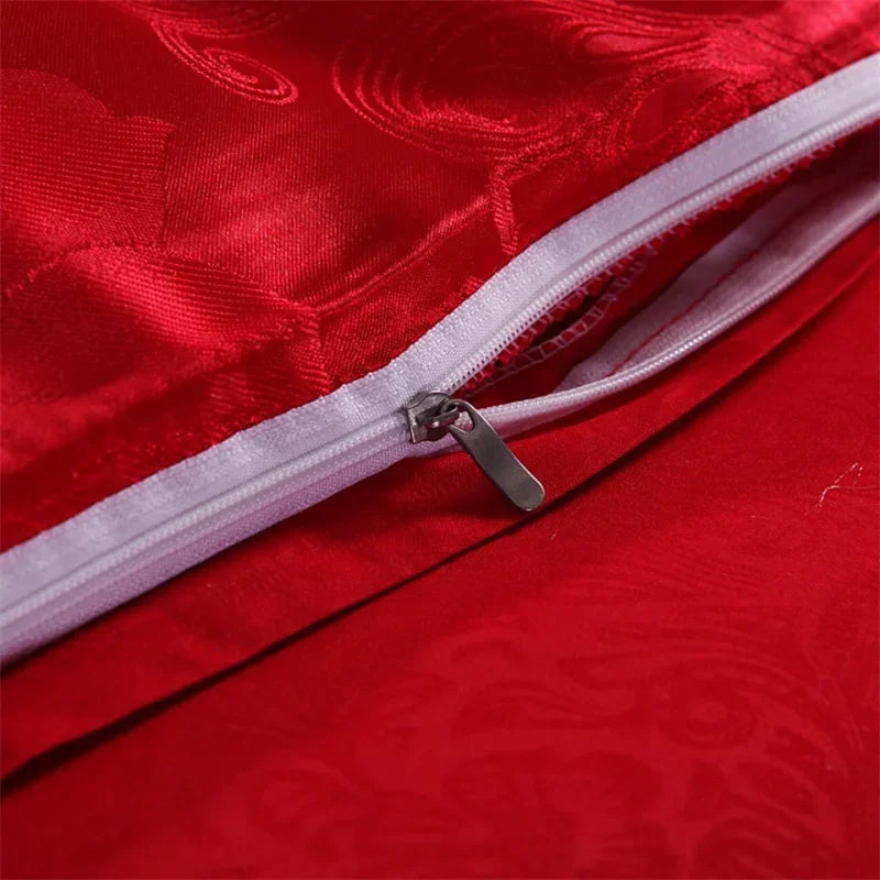 Silver Royal Luxury Duvet Cover Set with Pillowcases