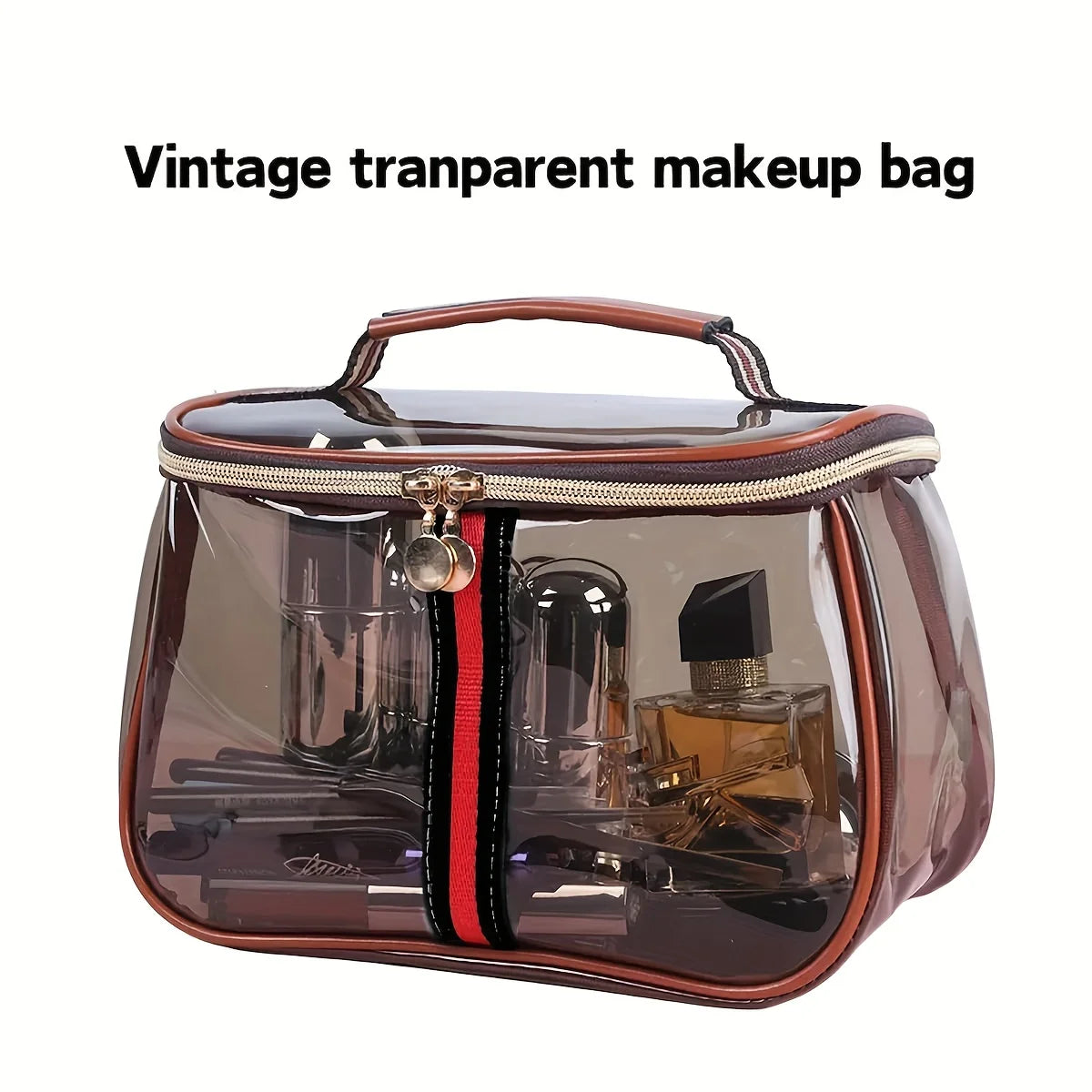 Transparent PVC Makeup Bag with Waterproof Design