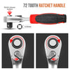 Compact 2-in-1 Ratchet Wrench with Socket and Bit Drives