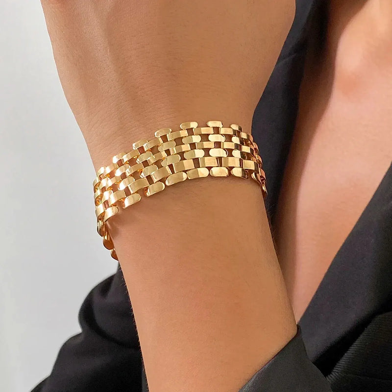 Chunky Cuban Link Necklace & Bracelet Set