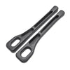 A pair of black universal car seat gap filler and storage organizer tools.