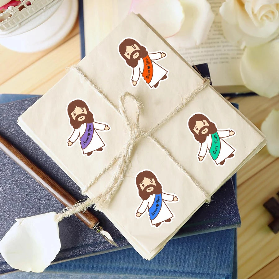 Jesus Loves You Waterproof Vinyl Sticker Pack