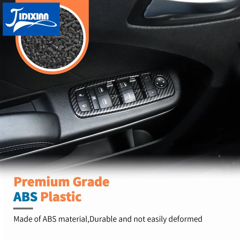 Premium Grade ABS Plastic carbon fiber interior trim kit for Dodge Charger