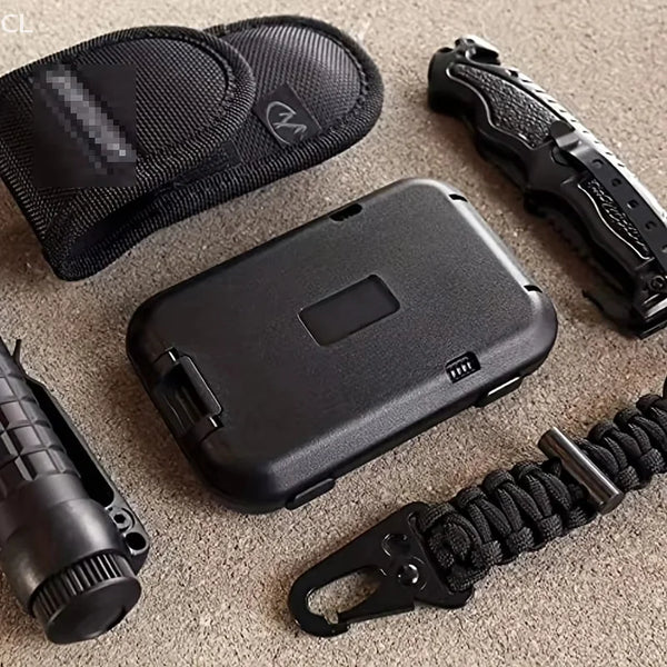 Slim RFID-Blocking Metal Wallet with Removable Money Clip