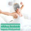 Weighted Velvet Sleep Mask with Adjustable Strap