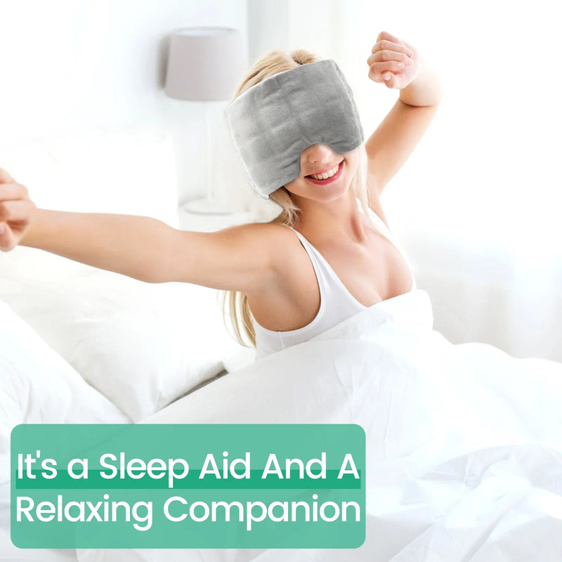 Weighted Velvet Sleep Mask with Adjustable Strap