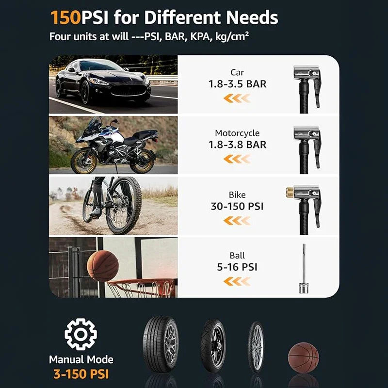 Portable Car Jump Starter & Tire Inflator