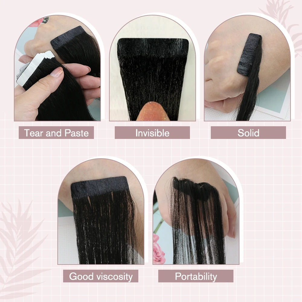 Extensions en Cheveux Humains Réels - Pour un Effet Fusion Parfait
