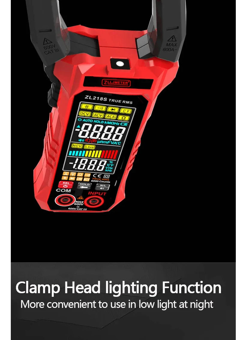 Professional Digital Clamp Meter with 600A AC/DC Range