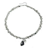Elegant Crystal Pendant Necklace & Bracelet Set