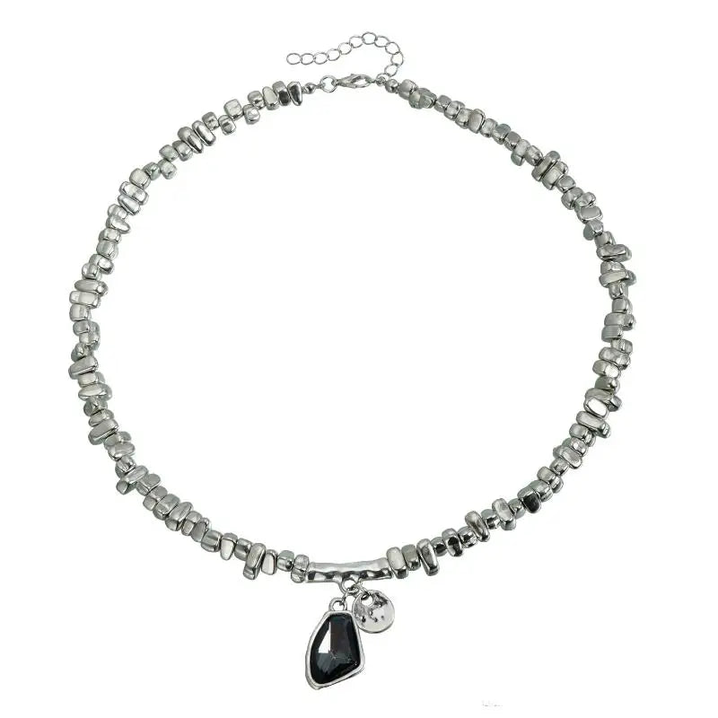 Elegant Crystal Pendant Necklace & Bracelet Set