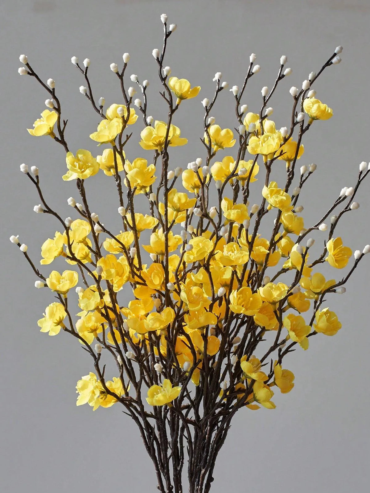 Artificial White Plum Blossom Branch for Chinese Home Décor