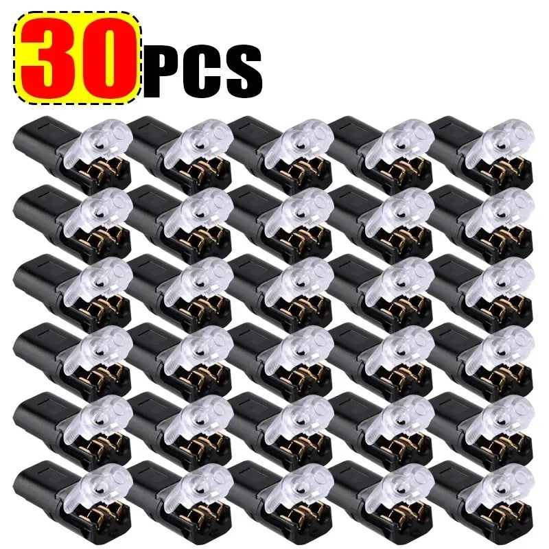 30 pieces of waterproof 2-pin electrical connectors for automotive wiring