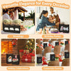 A collection of sturdy kraft paper gift bags with handles in various colors and designs for different occasions.
