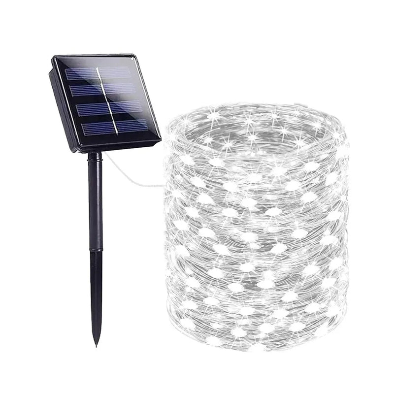 8-Mode Solar String Lights - Waterproof Outdoor LED Fairy Lights for Garden & Patio