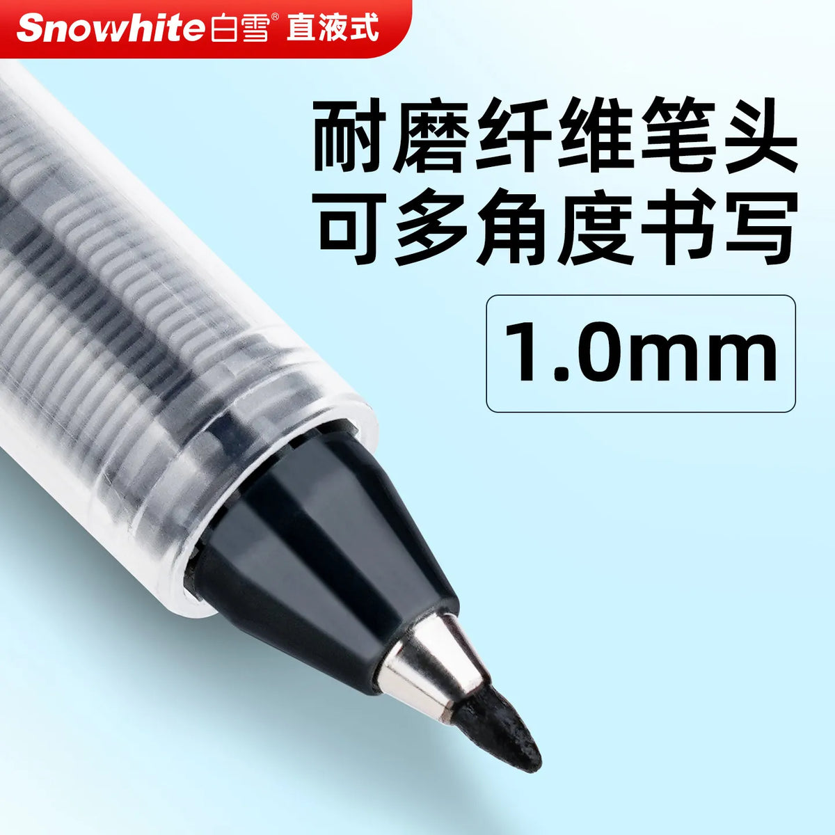 Snowhite Quick-Drying Sign Pen with 1.0mm Fiber Tip