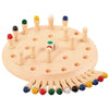Wooden Memory Match Stick Chess Game – Montessori Color Matching Board Game