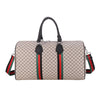 Large Capacity Women's Travel Duffel Tote with Plaid Design