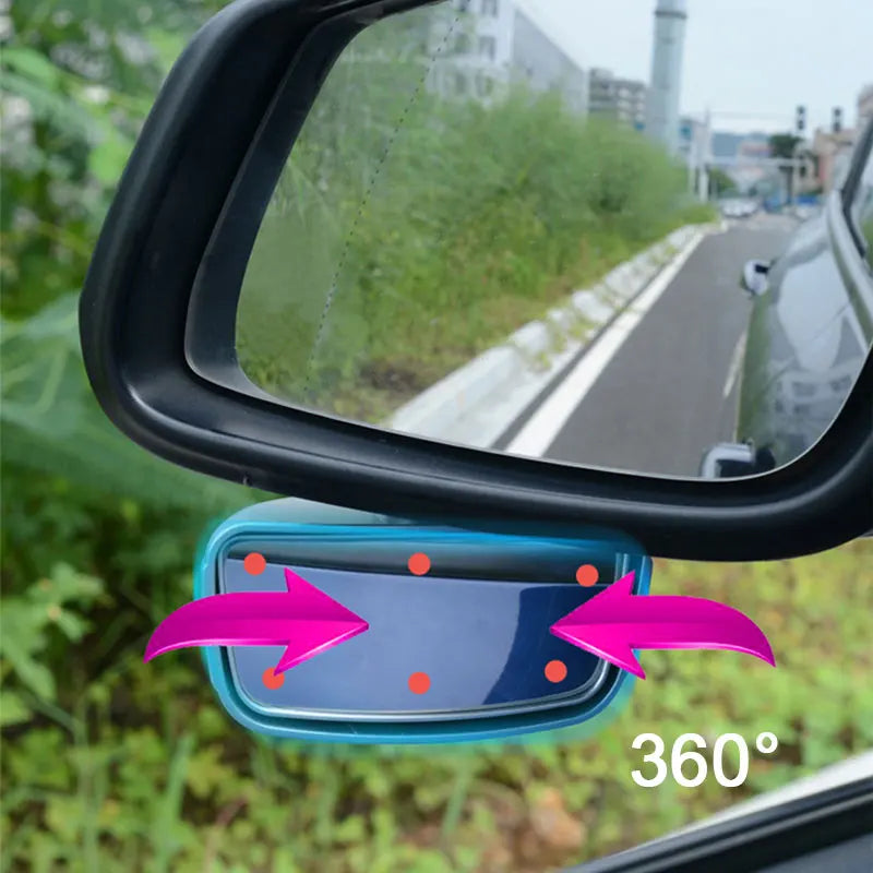 360-Degree Rotating Blind Spot Mirror for Cars