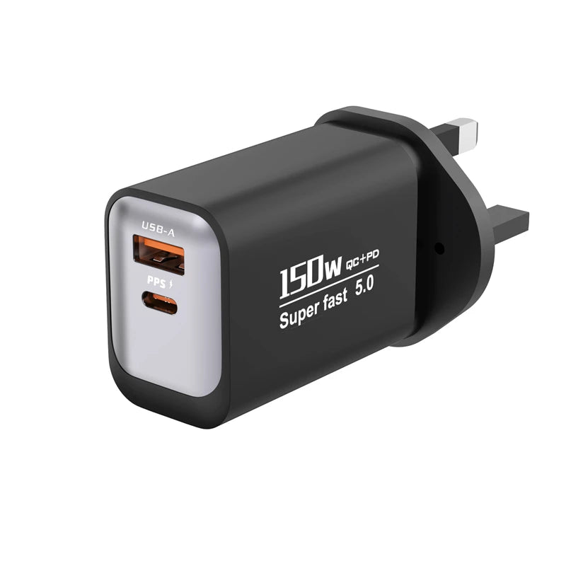Dual Port USB-A & Type-C Fast Wall Charger