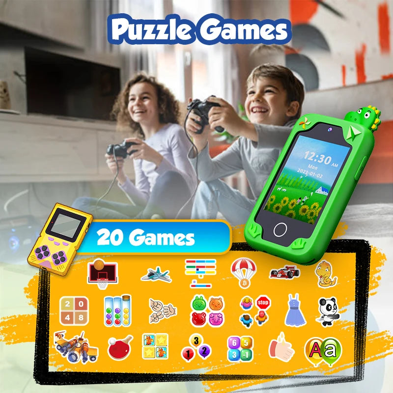 Kids Touchscreen Learning Phone with Games and Music