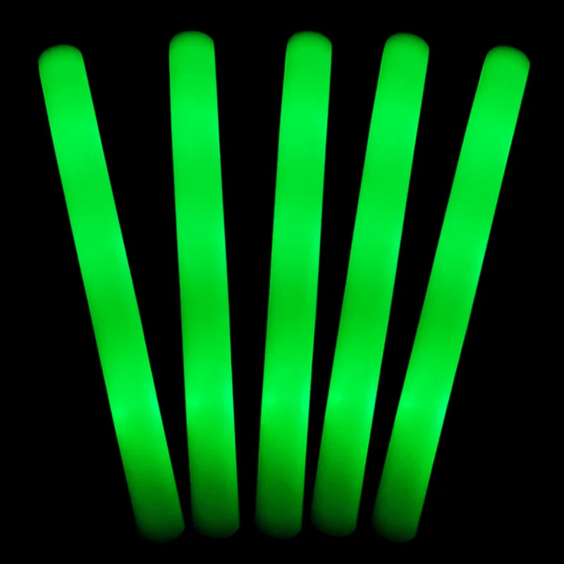 LED Foam Glow Sticks with 3 Light Modes